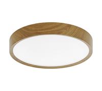 Plafonnier MUSURITA LED 6X5,5W en matière synthétique aspect bois naturel D440mm