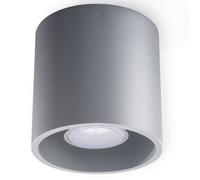 Sollux Lighting Plafonnier Orbis SL.0018 - Spot 1x40 W GU10, aluminium gris, 10x10x10 cm