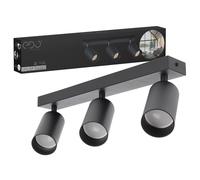 Plafonnier orientable 3 spots MALGA LED IP20 Noir GU10 EDO SOLUTIONS