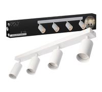 Plafonnier orientable 4 spots LED MALGA GU10 IP20 Blanc EDO SOLUTIONS