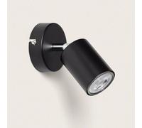 Plafonnier Orientable Métal 1 Spot Albus Black Noir
