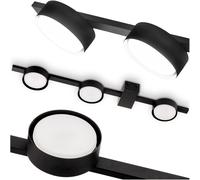 Plafonnier OVILO avec douille halog?ne, spot LED 3x GX53, applique murale LUMILE
