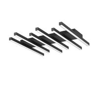Plafonnier PADULARI LED 25,6W en aluminium et acier noir 535x470x50mm