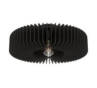 Plafonnier PALOMBAIA E27 1X40W en acier noir D500mm