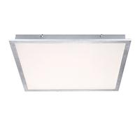Plafonnier, panneau encastrable, lampe de bureau, carré, LED 12,3 W, 2 500 lm, blanc chaud, L x l x H 60 x 60 x 6 cm