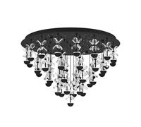Plafonnier PI2 LED 43X1,8W en acier noir D780mm
