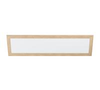 Plafonnier PIGLIONASSO LED 32W en acier et matière synthétique blanc 1245x345x55mm