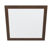 Plafonnier PIGLIONASSO LED 32W en acier et matière synthétique blanc 645x645x55mm
