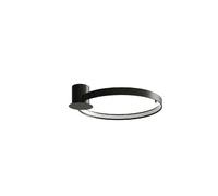 Plafonnier plafonnier anneau design lumière noir chambre lumière LED