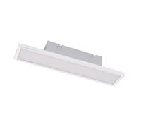 Plafonnier plafonnier chambre lampe design moderne, blanc angulaire, 1x LED 6 watts 200 lumen 4000 Kelvin blanc neutre, Lxl 30,2x6,5cm