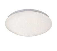 Plafonnier Plafonnier Lampe de salle à manger Lampe de cuisine Lampe de salon, effet étoile, rond en métal, 1x LED 12W 750Lm blanc chaud, DxH 29x9cm