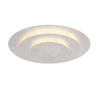 Plafonnier plafonnier lampe de salon argent LED lampe de chambre D 35 cm