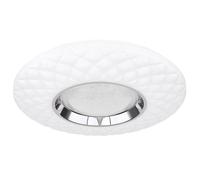 Plafonnier, plafonnier, lampe de salon, lampe de salle à manger, télécommande Smart Home CCT, cristaux dimmables App- commande vocale, LED 30W 2200Lm blanc chaud-blanc froid, DxH 49x6,8cm