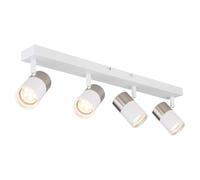 Plafonnier plafonnier lampe de salon spot blanc orientable à 4 lampes