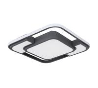 Lampe De Plafond Design En Métal Et Acrylique Blanc Opale Graphite 1X LED