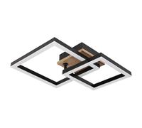 Lampe de Salon Plafonnier Suspension Portable Spot Optique Bois Opale LED