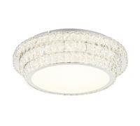 Plafonnier plafonnier salle à manger lampe variateur télécommande cristaux LED 60cm