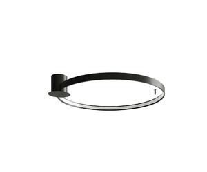 Plafonnier plafonnier salon lumière LED anneau design noir couloir lumière
