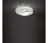 Plafonnier plat moderne à 1 lumière en blanc Polilux D60 Italy