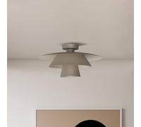 Plafonnier Plato Luminex, dimmable, beige, Salon / Salle à manger, Métal, Moderne, Plafonnier