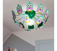 Plafonnier pour chambre d'enfant télécommande lampe animal hibou dans un ensemble comprenant des ampoules LED RVB