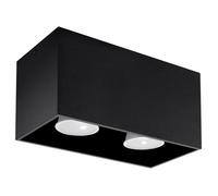 Sollux Lighting Quad Maxi plafonnier 2x40 W noir SL.0381