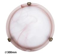Plafonnier Rabalux Alabastro 30 cm verre fumé E27 1L