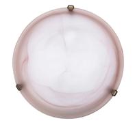 Plafonnier Rabalux Alabastro ?40 E27 2x60W verre fumé