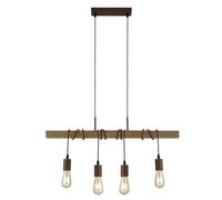 Plafonnier rétro suspension poutre en bois luminaire suspendu salon éclairage projecteur