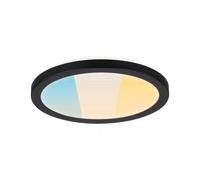 Plafonnier rond Ø190 mm 7,6W CCT - étanche IP44 - noir - Atria Shine PAULMANN