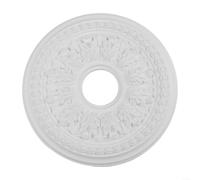 Plafonnier rond en polyuréthane blanc - Panneau de lampe circulaire pour luminaires à la maison - Design élégant - Masque les défauts - Installation simple - Pas de perçage nécessaire - Construction