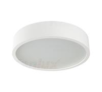 Plafonnier rond JASMIN blanc 2xE27x40W aspect bois, dimensions : 8x38x38 cm, IP20, Kanlux
