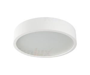 Plafonnier rond JASMIN blanc 2xE27x40W aspect bois, dimensions : 8x38x38 cm, IP20, Kanlux