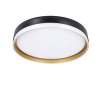 Plafonnier rond moderne noir/blanc or LED 24W Candellux