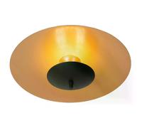 Plafonnier rond moderne or/noir Vulcan LED 9W Lucide
