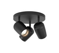 Plafonnier Rond Triple Koto Mat Noir