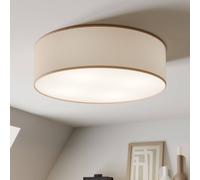Plafonnier Rondo TK Lighting, dimmable, beige, Chambre à coucher, Textile / Tissu / Soie, Moderne, Plafonnier Tissu