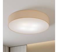 Plafonnier Rondo TK Lighting, dimmable, beige, Chambre à coucher, Textile / Tissu / Soie, Moderne, Plafonnier Tissu