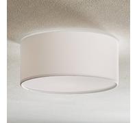 Plafonnier Rondo TK Lighting, dimmable, blanc, Chambre à coucher, Textile / Tissu / Soie, Moderne, Plafonnier Tissu