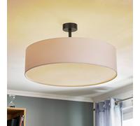 Plafonnier Rondo TK Lighting, dimmable, blanc, Chambre à coucher, Textile / Tissu / Soie, Moderne, Plafonnier Tissu