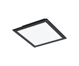 Plafonnier SA1 LED 14W en aluminium et acier noir 300x300x50mm