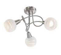 Plafonnier salle à manger cocarde lampe cuisine spots argent dans un ensemble comprenant des ampoules LED
