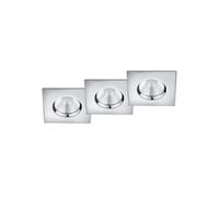 Plafonnier salle de bain Zagros chrome Trio LED IP65