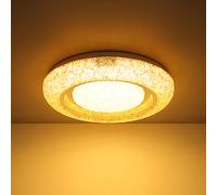 Plafonnier salon lumière cristal lampe LED coloré clair blanc métal cuisine