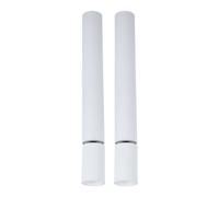 Plafonnier salon plafonnier chambre lampe salle à manger lumière, aluminium blanc, spot mobile, LED 8W 502Lm 3000K blanc chaud, DxH 4,5 x 38 cm, lot de 2