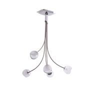Plafonnier salon salle à manger éclairage boule de verre projecteur couloir lumière argent Brilliant G07695/15