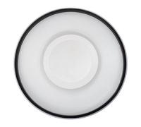 Plafonnier semi-encastré à LED intégré à intensité variable, noir, 3 000-6 500 K, télécommande