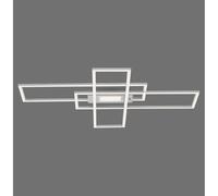 Plafonnier semi-encastré à LED intégré Asmin en acier, 1 LED 45 W, 2 700-5 000 K, intensité variable