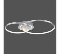 Plafonnier semi-encastré à LED intégré Asmina en aluminium, 1 LED 23 W 3000 K, 1 LED 4,6 W 3000 K
