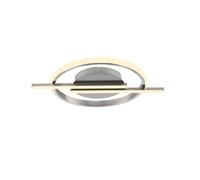 Plafonnier semi-encastré à LED intégré Korsa en acier, 1 LED 17,5 W, 3 000 K, intensité variable